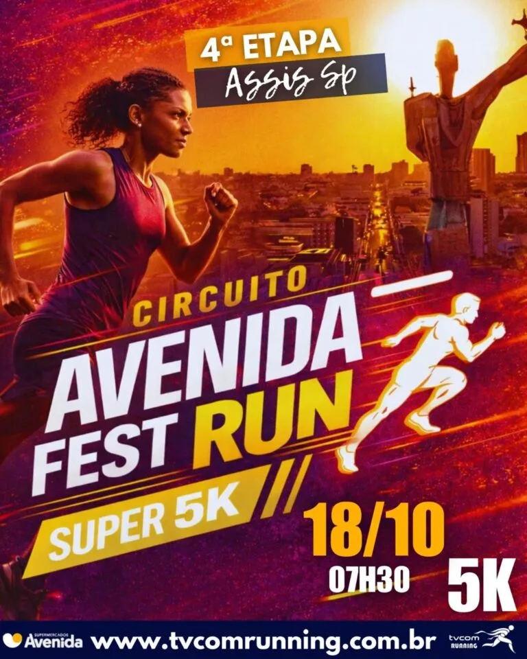 Avenida Fest Run Etapa Assis SP 2026