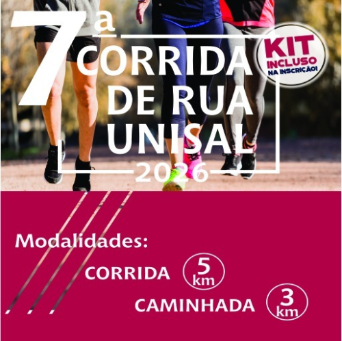 7ª CORRIDA DE RUA (5 KM) E CAMINHADA (3 KM) – UNISAL LORENA