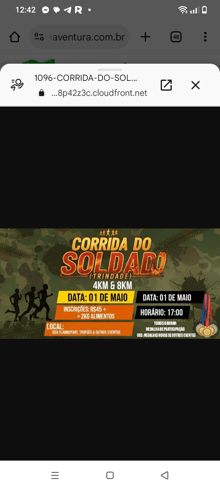 Corrida soldado trindade