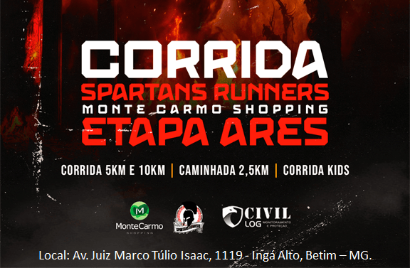 Corrida Spartans Runners Monte Carmo Shopping – Etapa Ares