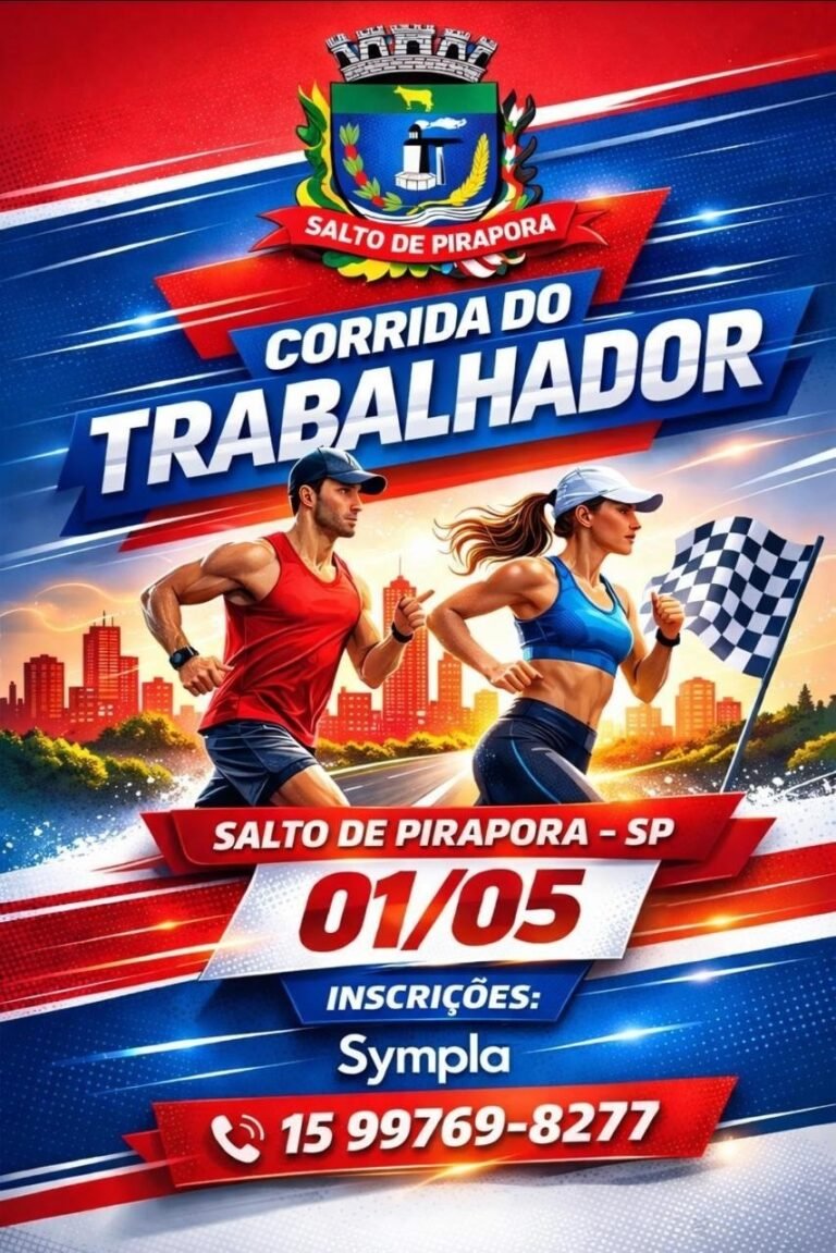 CORRIDA DO TRABALHADOR SALTO DE PIRAPORA SP 2026.
