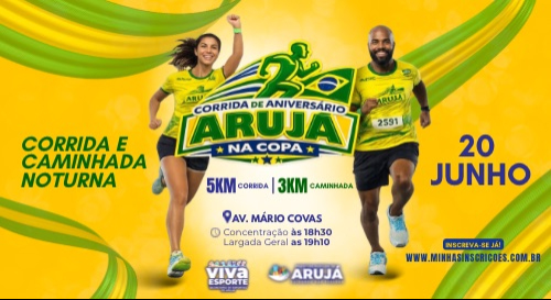 CORRIDA E CAMINHADA DE ANIVERSARIO ARUJA NA COPA