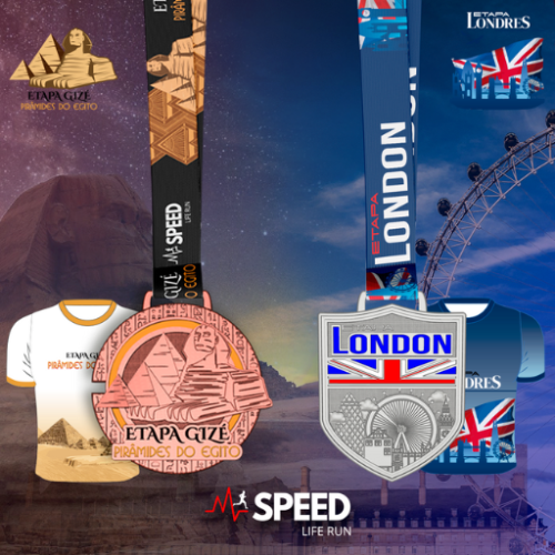 Corrida Virtual – Etapas Londres e Pirâmides do Egito