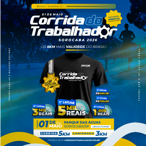 CORRIDA DO TRABALHADOR – SOROCABA 2026