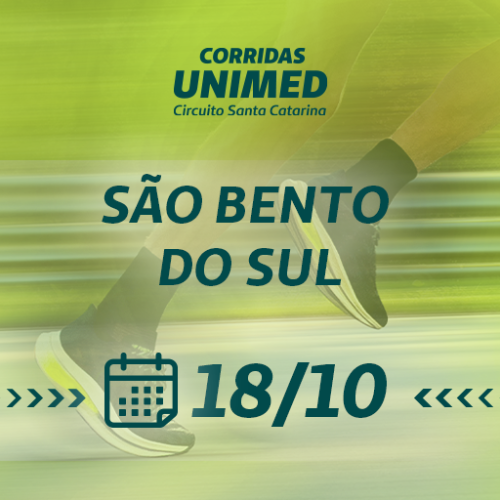 CORRIDAS UNIMED CIRCUITO SC – 2026 – ETAPA SÃO BENTO DO SUL
