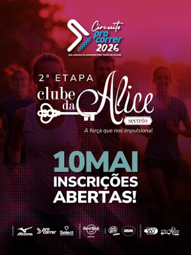CORRIDA CLUBE DA ALICE – 2ª ETAPA DO CIRCUITO PROCORRER 2026