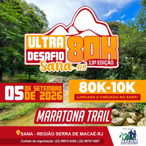 13º ULTRADESAFIO SANA – MACAÉRJ 2026.