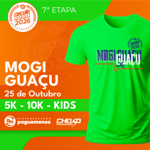 CIRCUITO DE CORRIDAS PAGUE MENOS – 7ª ETAPA MOGI-GUAÇU – 2026