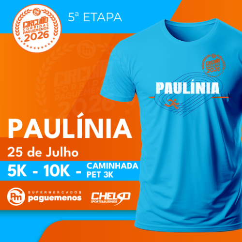CIRCUITO DE CORRIDAS PAGUE MENOS – 5ª ETAPA PAULÍNIA 2026