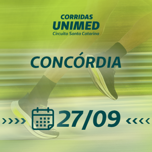 CORRIDAS UNIMED CIRCUITO SC – 2026 – ETAPA CONCÓRDIA