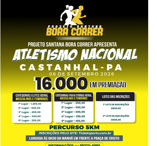 PROJETO SANTANA BORA CORRER – CASTANHAL