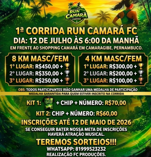 1ª CORRIDA RUN CAMARÁ FC