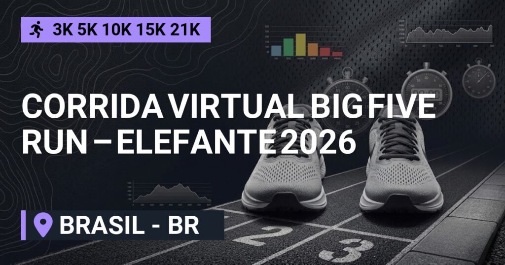 Corrida Virtual BIG FIVE RUN – Elefante 2026