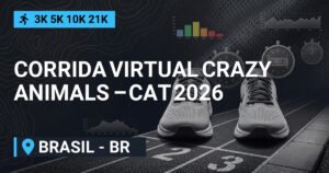 Corrida Virtual CRAZY Animals – CAT 2026