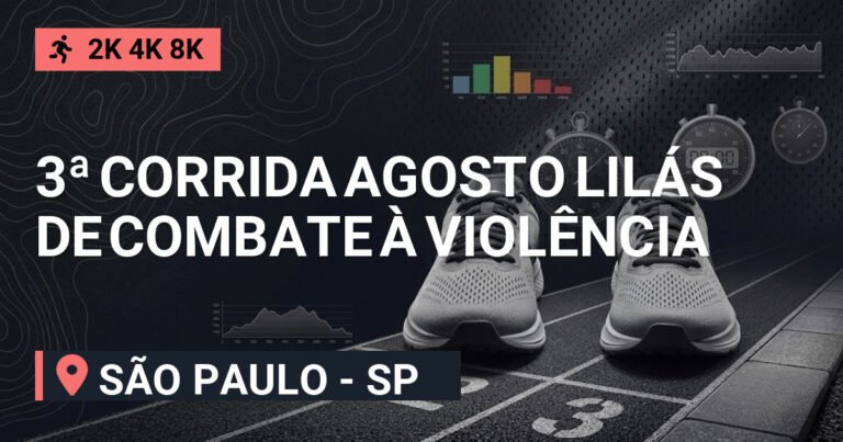 3ª Corrida Agosto LILÁS de Combate à Violência contra a Mulher – ETAPA Parque Ecológico do TIÊTE 2026