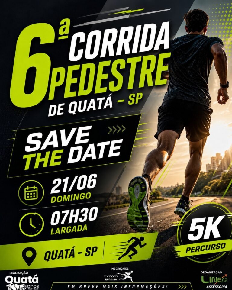 6ª Corrida Pedestre de Quatá Sp