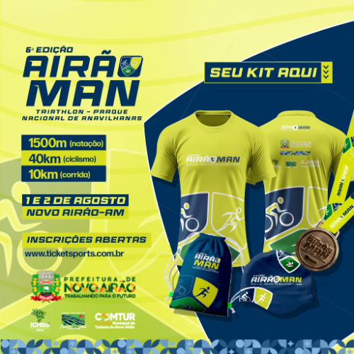Airãoman 2026 – Triathlon no Parque Nacional de Anavilhanas