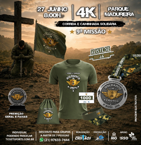 Soldados de Cristo 9ª Missão – Corrida e Caminhada Solidária