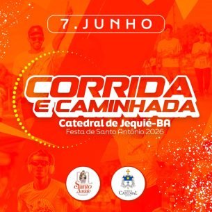 Corrida e Caminhada da Catedral de Jequié – Festa de Santo Antônio – 2026
