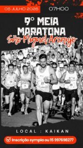 9ª Meia Maratona AMA Esportes – São Miguel Arcanjo SP 2026