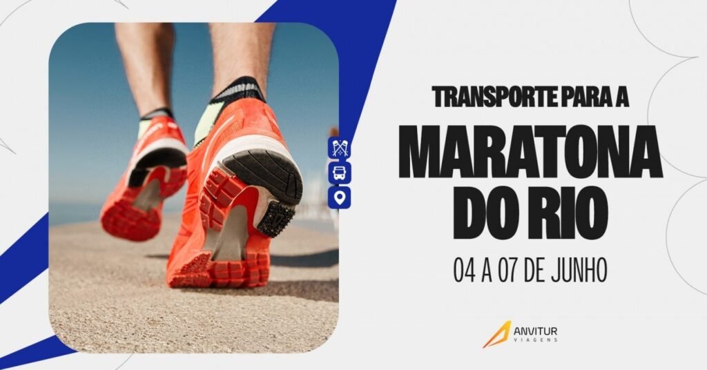 Transporte Anvitur para Maratona do Rio (42K) e Meia Maratona (21k)