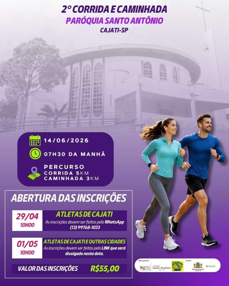 2ª Corrida e Caminhada da Paróquia Santo Antônio