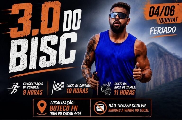 3.0 do BISC – Corrida + Roda de Samba
