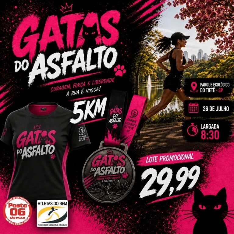 Corrida Gatas do Asfalto 2026