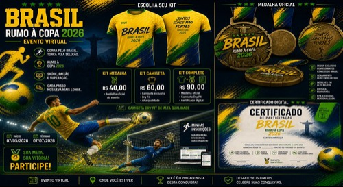 Corrida Virtual – Brasil Rumo à Copa de 2026