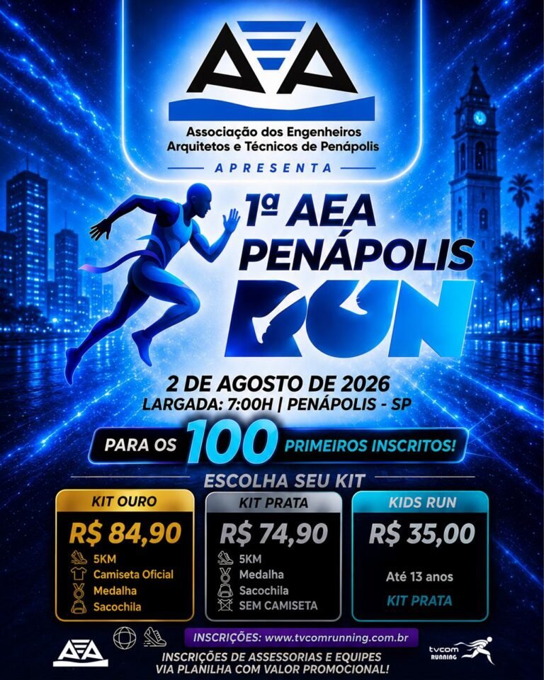 Aea Penápolis Run 1ª Corrida da Associação dos Engenheiros, Arquitetos e Técnicos