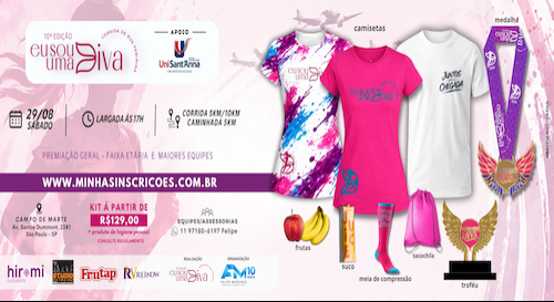 10ª Corrida e Caminhada Eu Sou uma Diva