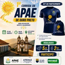 1ª Corrida e Caminhada Girassol em Movimento APAE Ouro Preto