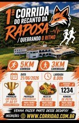I Corrida Recanto da Raposa: Quebrando o Ritmo