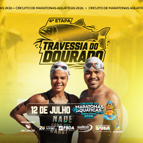Circuito de Maratonas Aquáticas Velho Chico 2026 | 4ª Etapa Travessia do Dourado