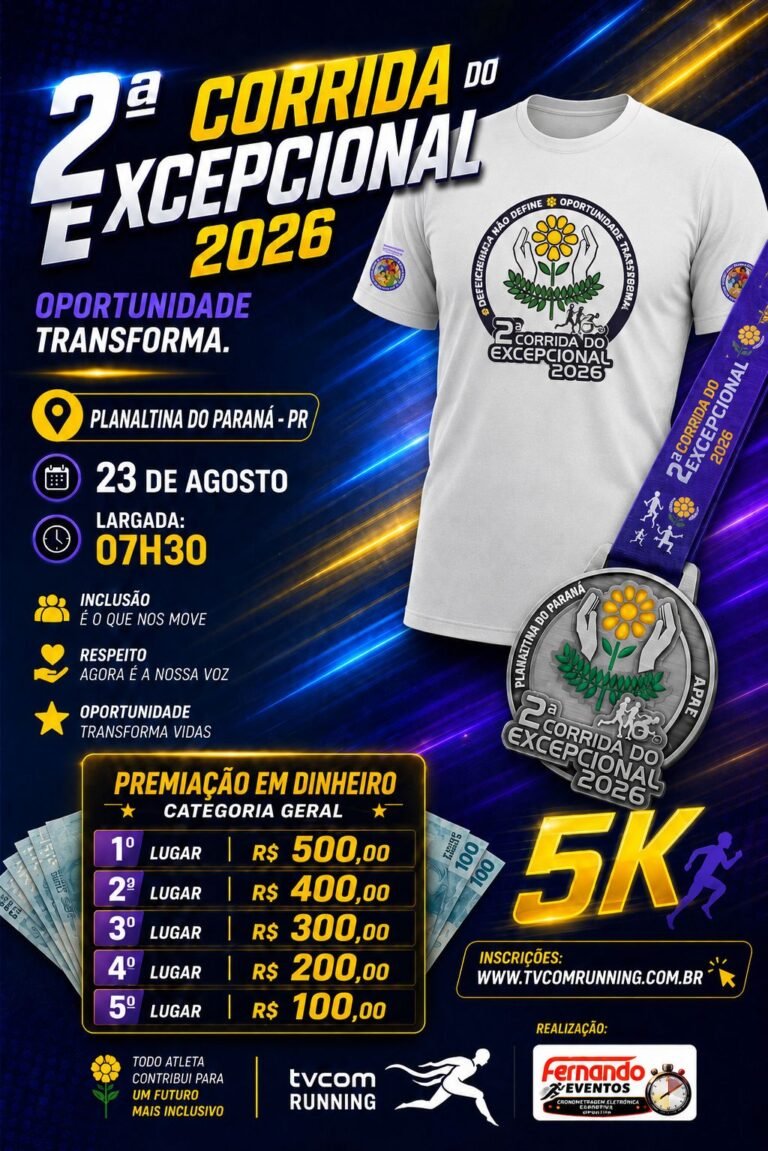 2ª Corrida do Excepcional APAE Planaltina do Paraná – Pr