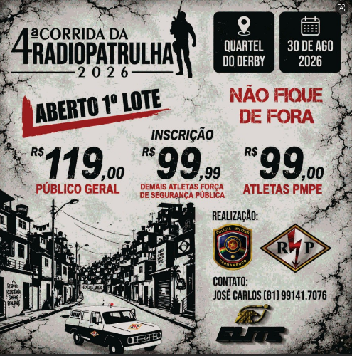 4ª Corrida da Radiopatrulha – 75 ANOS do Bprp