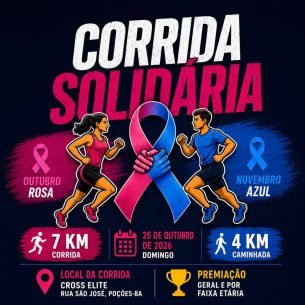 Corrida Solidária Outubro Rosa e Novembro Azul