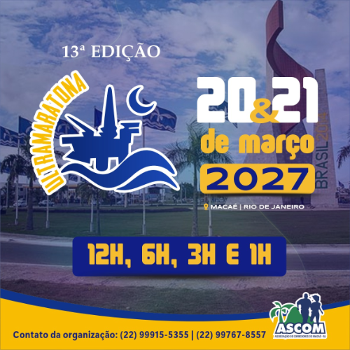 13ª Ultramaratona 12, 6, 3 e 1 Horas