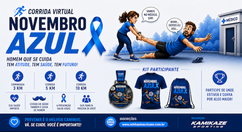 Corrida Virtual Novembro Azul 2026