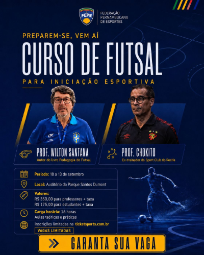 Curso de Futsal para Iniciação Esportiva