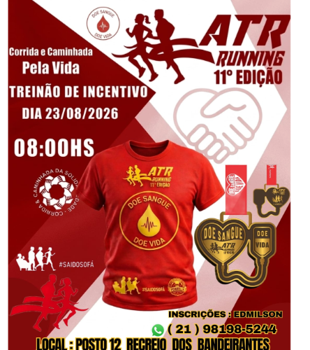 Atr Running – 11ª Edição Corrida e Caminhada pela Vida