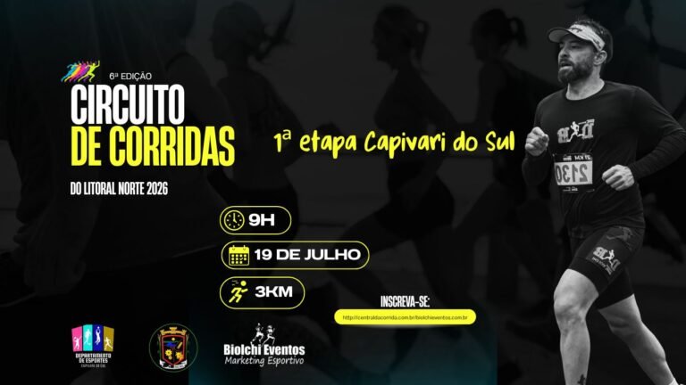 Circuito de Corridas do Litoral Norte 2026 – 1ª Etapa
