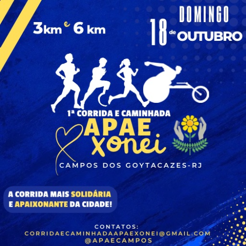 1ª Corrida e Caminhada – Apaexonei
