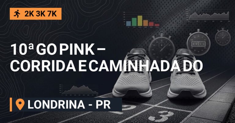 10ª GO PINK – Corrida e Caminhada do Outubro Rosa