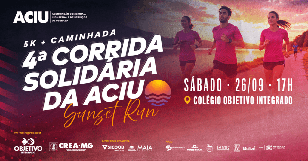 4ª Corrida Solidária da Aciu e Caminhada – 2026