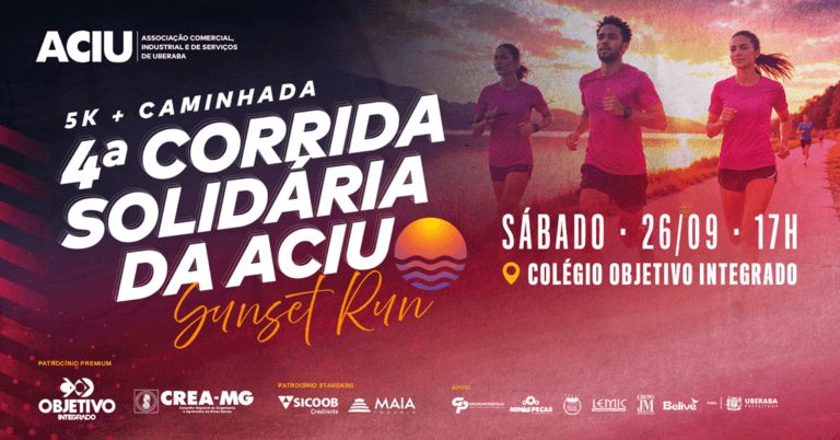 4ª Corrida Solidária da Aciu e Caminhada – 2026
