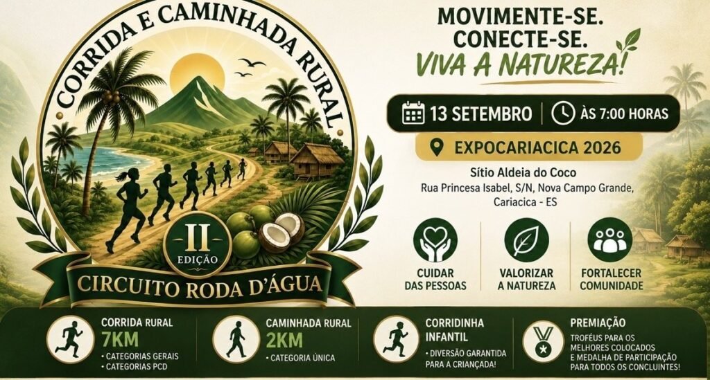 Ii Corrida e Caminhada Rural Circuito Roda D’Água