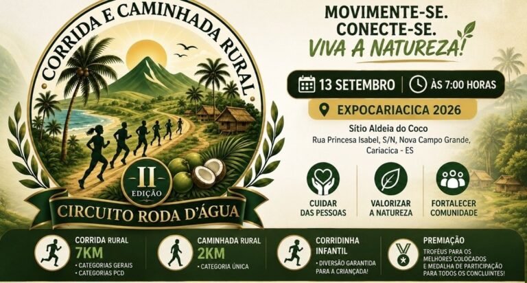 Ii Corrida e Caminhada Rural Circuito Roda D’Água