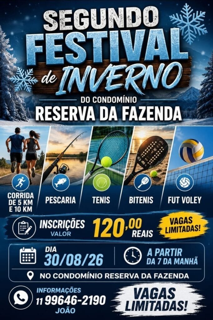 2º Festival de Inverno Reserva da Fazenda – Modalidade Corrida