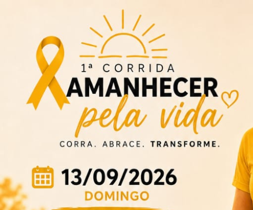 1ª Corrida Amanhecer pela Vida – Setembro Amarelo 2026